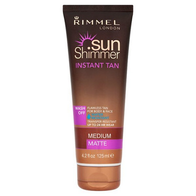 Rimmel Sunshimmer Water Resist Instant Tan Med Matte 125Ml