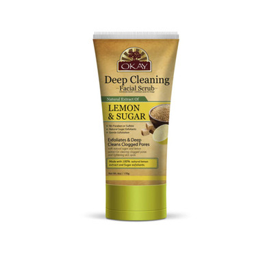 Okay Pure Naturals Lemon And Sugar Facial Scrub 6Oz / 170Gr6 Count(Pack Of 1)