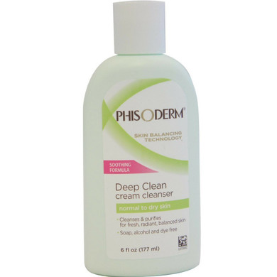 Phisoderm Cream Cleanser For Normal To Dry Skin, 6 Oz (177 Ml)