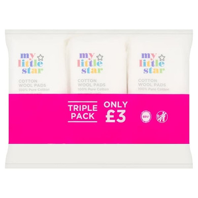 My Little Star Cotton Pads Triple Pack