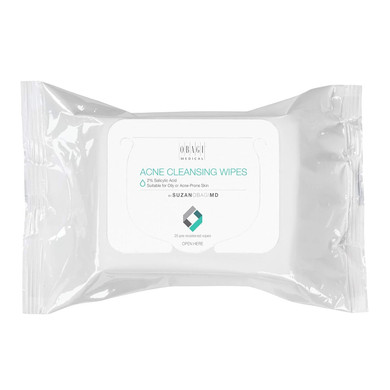 Suzanobagimd On The Go Cleansing Wipes For Oily Or Acne Prone Skin, 25 Count25 Count (Pack Of 1)