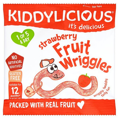 Kiddylicous Strawberry Wriggles 12G