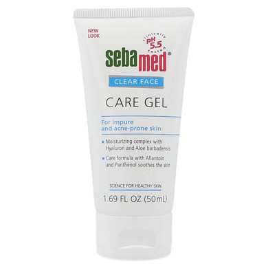 Sebamed Clear Face Care Gel (50Ml) With Aloe Vera And Hyaluronic Acid For Impure And Acne Prone Skin - Made In Germany