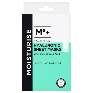 Me+ Hyaluronic Acid Sheet Mask 6Pk