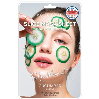 Kocostar Slice Makeup Prep Facial Mask - Cucumber 6 Slices