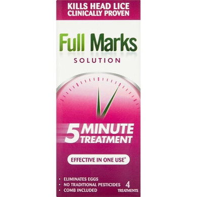 Full Marks Head Lice Removal Treatment With Nit Comb 200Ml