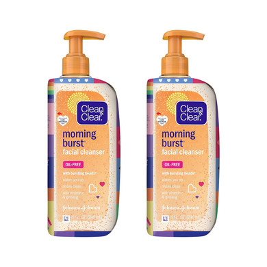 Clean & Clear Morning Burst Oil-Free Facial Cleanser, Brightening Vitamin C & Ginseng, Daily Face Wash, Hypoallergenic, Special Care With Pride Packaging, Value Two Pack, 8 Fl. Oz4.00 Fl Oz (Pack Of 2)