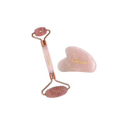 Osmosis Skincare Rose Quartz Roller + Gua Sha