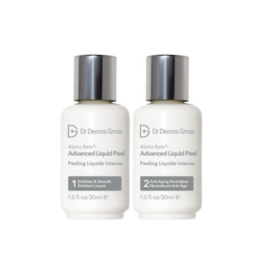 Dr. Dennis Gross Alpha Beta Advanced Liquid Peel: For Extremely Dull, Uneven Skin Tone And Texture, Pronounced Wrinkles, Enlarged Pores, And Rough Skin (2 Step 1 Fl Oz Each)