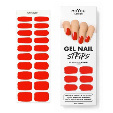 Moyou-London Gel Nail Strip-Very Cherry