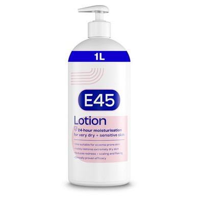 E45 Moisturiser Body Lotion For Dry & Sensitive Skin 1L