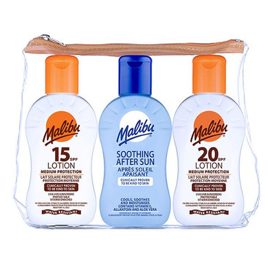 Malibu Travel Bag Lotions 100Ml X 3
