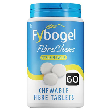 Fybogel Fibrechews Citrus Constipation Fibre 60 Tablets