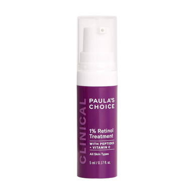 Paula'S Choice Clinical 1% Retinol Treatment Cream With Peptides, Vitamin C & Licorice Extract, Anti-Aging & Wrinkles, Travel Size. Packaging May Varytravel Size - 0.17 Fl Oz