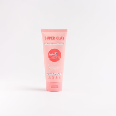 Dotted Zebra Super Clay Face Mask, 2.7 Oz - With Kakadu Plum, Magnesium, Zinc And Silica - Nourishing Face Mask - Clay Mask For All Skin Types