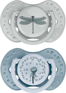 Difrax Lovi Dynamic Dummy 0 to 3 Months Blue and Green