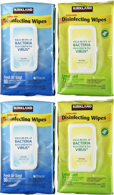 Kirkland Signature U691270C Disinfecting Wipes, Extra Large (Pack of 4)