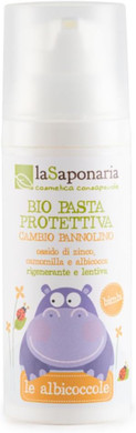 LA SAPONARIA Organic Diaper Cream - Reliably protects the sensitive diaper area - Nourishing & conditioning Soothes the skin - Forms a moisture barrier - Vegan - 75 ml