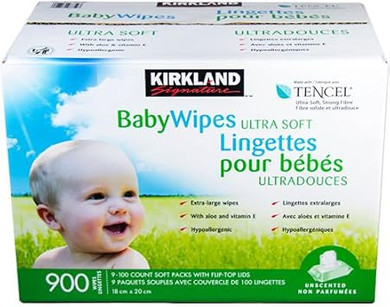 900 Kirkland Signature Unscented Baby Wipes