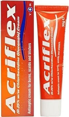 SIX Packs of Acriflex Antiseptic Cream 30g