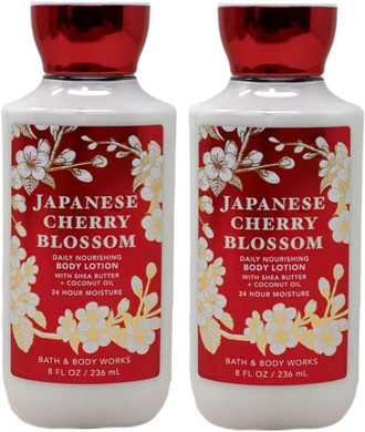 Bath and Body Works Japanese Cherry Blossom Super Smooth Body Lotion 2 Pack