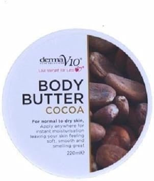 SIX PACKS of Derma V10 Cocoa Body Butter 220ml