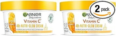 Garnier Body Superfood, Nutri Glow Body Cream, Vitamin C & Mango, for Dry & Dull Skin, Brightening & Glowing, Nourishing & Fast Absorbing, Vegan Formula, Approved by Cruelty Free International, 300ml