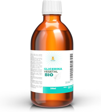 Snadi - BIO Vegetable Liquid Glycerin 500ml (USP) | Purity +98% | GMP | Natural Cosmetics and Hair Care | Transparent | Eco-Friendly | For Skin, Hair, Hands