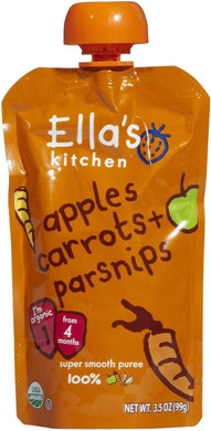 - Ellas Kitchen - S1 Carrots Apples & Parsnips | 120g | BUNDLE by ELLA'S KITCHEN (VEGETARIAN)