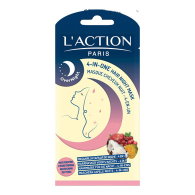 L'Action Paris 4-In-1 Hair Night Masksingle