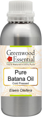 Greenwood Essential Pure Batana Oil (Elaeis oleifera) Cold Pressed 1250ml (42 oz)