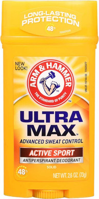 Arm & Hammer Deodorant 2.6oz Solid Ultra Active Sport (Wide) (3 Pack)