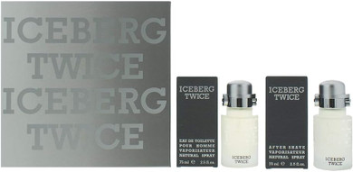 Iceberg Twice Pour Homme Eau De Toilette 75Ml & After Shave 75Ml Gift Set For Him