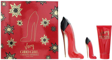 Carolina Herrera Very Good Girl Eau De Parfum 80Ml With Body Lotion 100Ml And Miniature 7 Ml