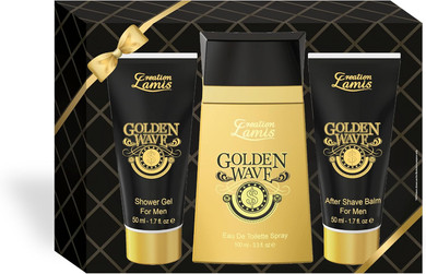 CREATION LAMIS GOLDEN WAVE 100ML EDT, 50ML SHOWER GEL, 50ML AFTER SHAVE BALM