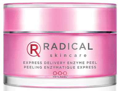 Radical Skincare Express Delivery Facial Enzyme Peel Mask Cleanser Exfoliator - Reveal Smooth, Supple, Polished Skin In Minutes | Paraben & Cruelty Free | Clinically Proven Results (1.7 Oz)