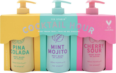 Cocktail Hour Body Wash Gift Set of 3 x 300ml/1.7floz