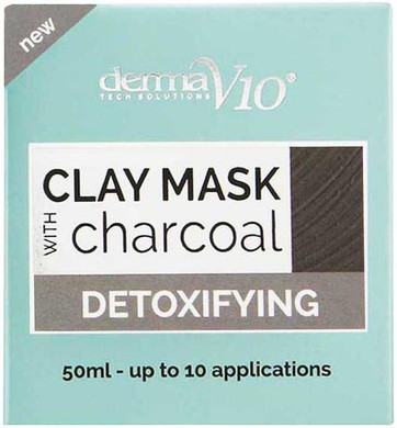 Derma V10 CLAY MASK DETOXIFYING(D), WHITE