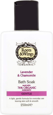 Roots & Wings Organic Gentle Lavender and Chamomile Bath Soak 250ml