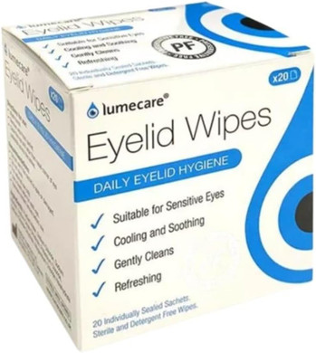 LUMECARE Eyelid Wipes 20 SACHETS x 1