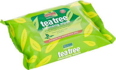 Beauty Formulas Australian Tea Tree Cleansing Wipes 30