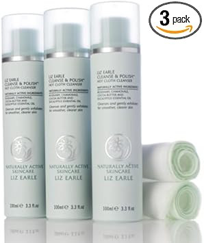 Liz Earle Cleanse and Polish 100ml Trio with 2 Muslin Cloths by Liz Earle