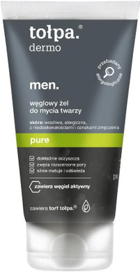 TOLPA DERMO MEN PURE CHARCOAL FACE WASH GEL 150 ML