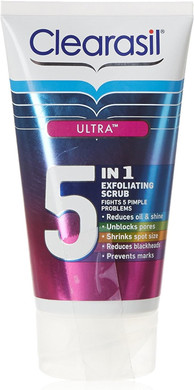 Clearasil 5-in-1 Ultra Exfoliating Scrub, 150 ml, Pack of 6