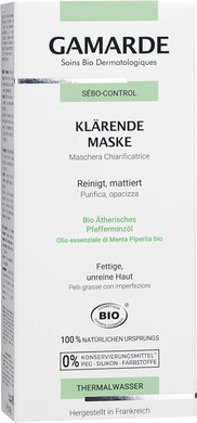 GAMARDE Organic Cosmetics: Clarifying Mask Against Impurities I Natural Cosmetics Face Mask I Face Mask for Oily Skin I Face Mask with Essential Oils I Face Mask Men & Women I Vegan I 40 ml
