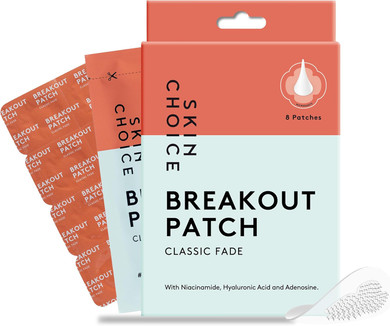 SKIN CHOICE Fade Dark Spots Microdart Pimple Patches with Niacinamide, Hyaluronic Acid For Hyperpigmentation, Microneedle Acne Dots Hydrocolloid Spot Patches, Vegan, Cruelty-Free (8 Pack)