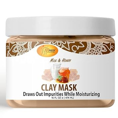 Spa Redi - Clay Mask - Pedicure And Body Deep Cleansing, Skin Pore Purifying, Detoxifying And Hydrating - Natural Bentonite Clay, Infused With, Amino Acids, Panthenol And Comfrey Extract