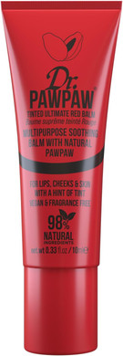 Dr.PAWPAW Tinted Ultimate Red, Multi-Purpose Natural No Fragrance Balm for Hydrating Lips, Skin, Hair, Cuticles, Nails & Beauty Finishing (10 ml)
