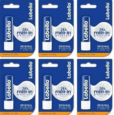 6 x Labello Lipcare Original, 4,8 gr