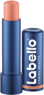 Labello Caring Beauty Nude (5.5ml) Coloured Lip Balm with Vitamin E, Shea Butter and Almond Oil Moisturising Lip Balm for a Radiant Finish